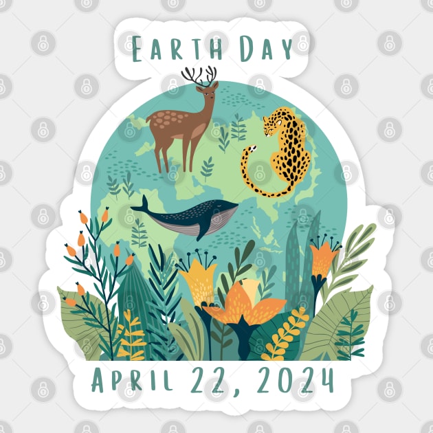 Earth Day April 22 Sticker by nancy.hajjar@yahoo.com